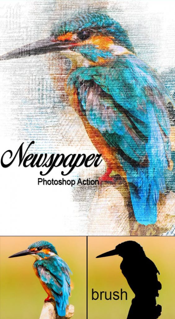 دانلود اکشن زیبای فتوشاپ : Amazing Newspaper Photoshop Action
