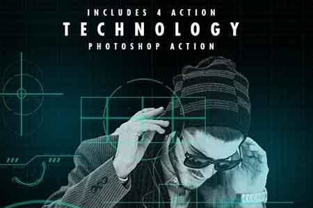 دانلود اکشن فتوشاپ Technology Serie Photoshop Actions