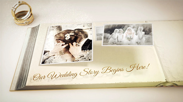 دانلود پروژه آماده افترافکت عروسی : آلبوم عکس سه بعدی Our Wedding Story