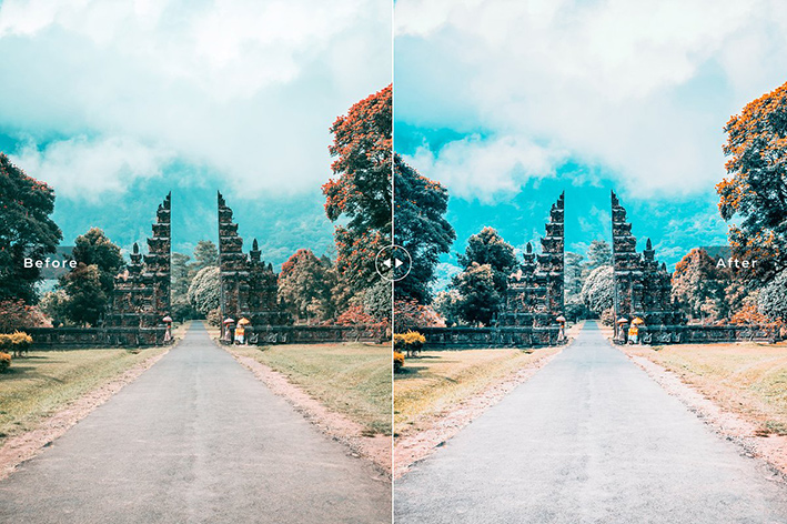 دانلود 11 پریست لایت روم موبایل و دسکتاپ : Bali Lightroom Presets Collection