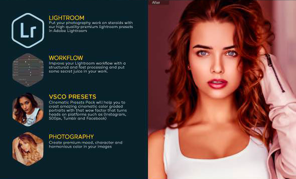 دانلود مجموعه پریست لایت روم : رتوش چهره Beauty Skin Retouch Lightroom Presets