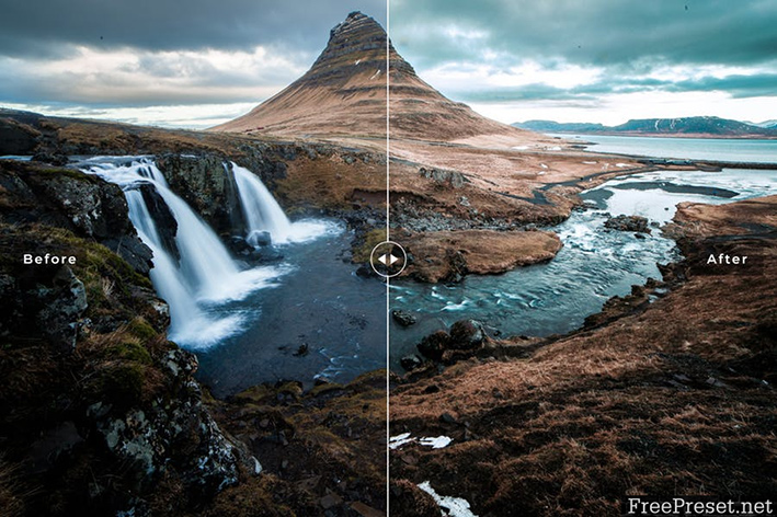 دانلود پریست لایت روم و Camera Raw و اکشن: Iceland Mobile Desktop Lightroom Presets