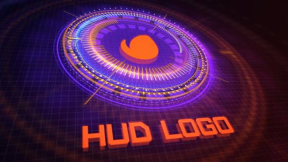 دانلود پروژه آماده افترافکت با موزیک : نمایش لوگو HUD Logo Reveal
