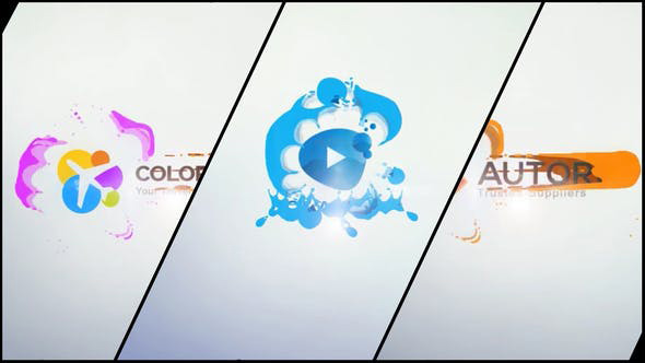 دانلود پروژه آماده افترافکت با موزیک : لوگو مایع Liquid Corporate Logo