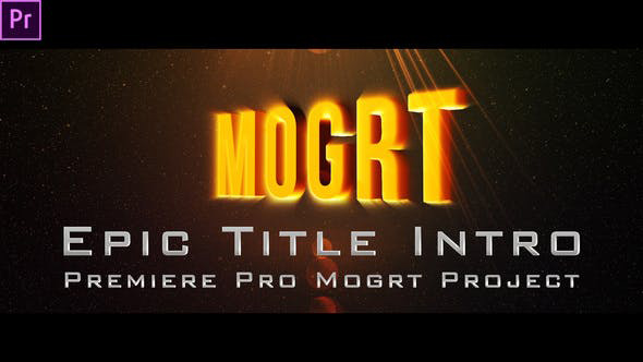 دانلود پروژه آماده پریمیر با موزیک  لوگو و آرم Epic Title Intro mogrt