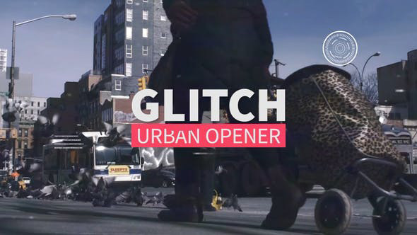 پروژه پریمیر تیتراژ با افکت گلیچ و نویز و پارازیت  Glitch Urban Opener