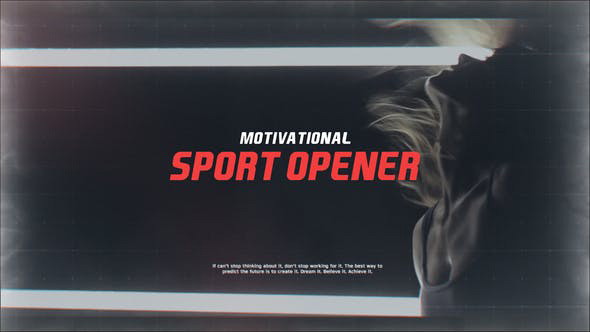 دانلود پروژه آماده افترافکت با موزیک  تیتراژ فیلم Motivational Sport Opener