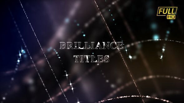 پروژه آماده تایتل افترافکت با موزیک  تایتل درخشنده Brilliance Titles Awards Titles