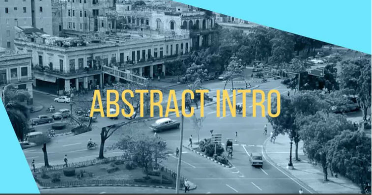 پروژه آماده پریمیر با موزیک  تیتراژ سینمایی Abstract Urban Intro