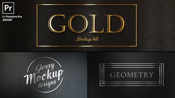 پروژه پریمیر با موزیک : لوگو طلایی و نقره ای Gold Titles Kit