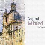دانلود اکشن فتوشاپ : Digital Mixed Art Photoshop Action