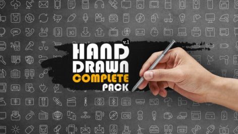 دانلود مجموعه حرفه ای المنت افترافکت : Hand Drawn Complete Pack