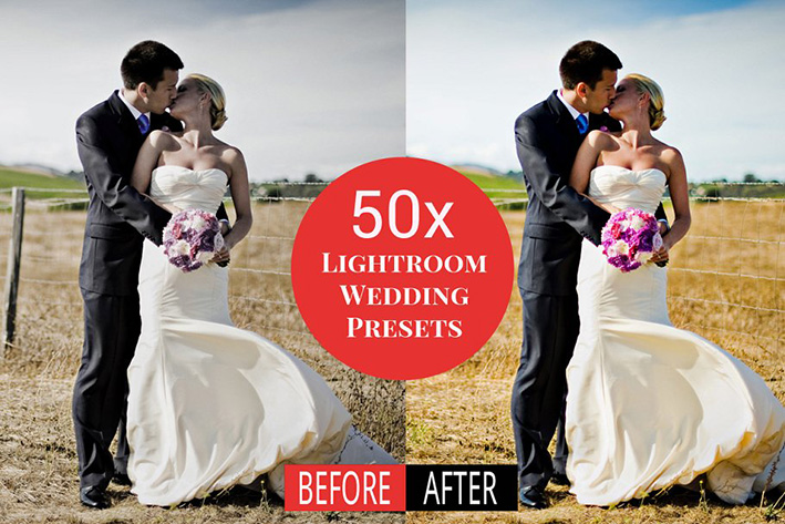 دانلود 50 پریست لایت روم حرفه ای عروسی : Lightroom Wedding Presets