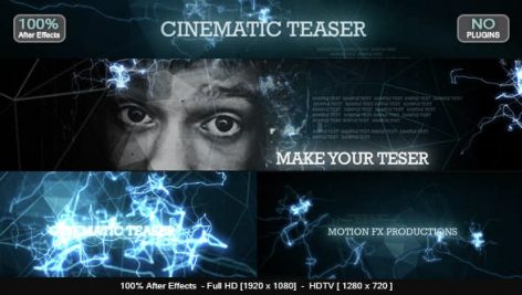 
دانلود پروژه آماده افترافکت : تیتراژ فیلم Cinematic Teaser