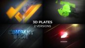 دانلود پروژه آماده افترافکت : نمایش لوگو 3D Plates Logo