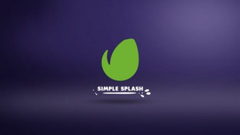 دانلود پروژه آماده افترافکت : نمایش لوگو Simple Splash Logo