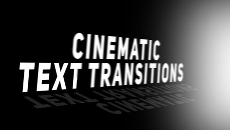 دانلود ترنزیشن تایتل حرفه ای و زیبای پریمیر Cinematic Text Transitions Premiere Pro