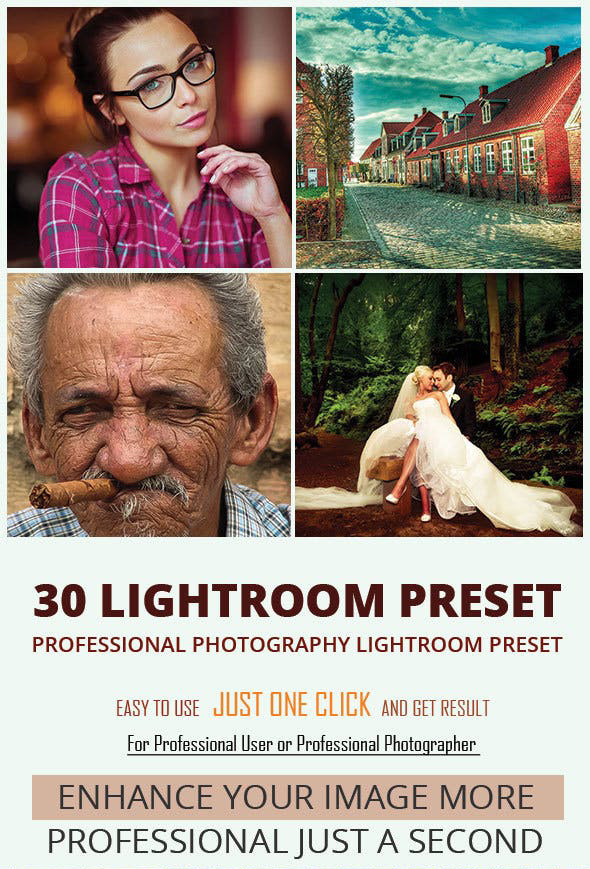 دانلود 30 پریست لایت روم : Graphicriver 30 Photography Lightroom Preset