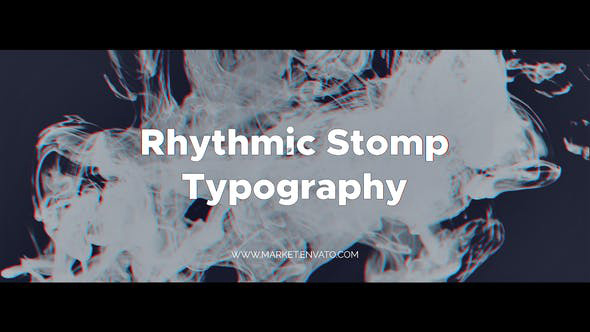 دانلود پروژه آماده افترافکت با موزیک تیتراژ Rhythmic Stomp Typography