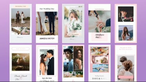دانلود پروژه آماده پریمیر : تبلیغات اینستاگرام Wedding Instagram Stories