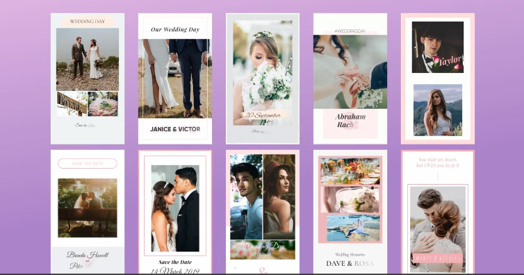 دانلود پروژه آماده پریمیر با موزیک : اینستاگرام Wedding Instagram Stories
