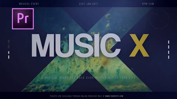 دانلود پروژه آماده پریمیر با موزیک پروژه : تیتراژ Music X