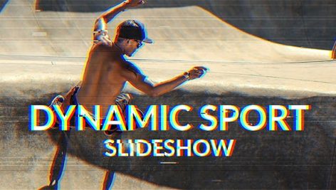 دانلود پروژه آماده افترافکت با موزیک : اسلایدشو و تیتراژ Dynamic Sport Slideshow