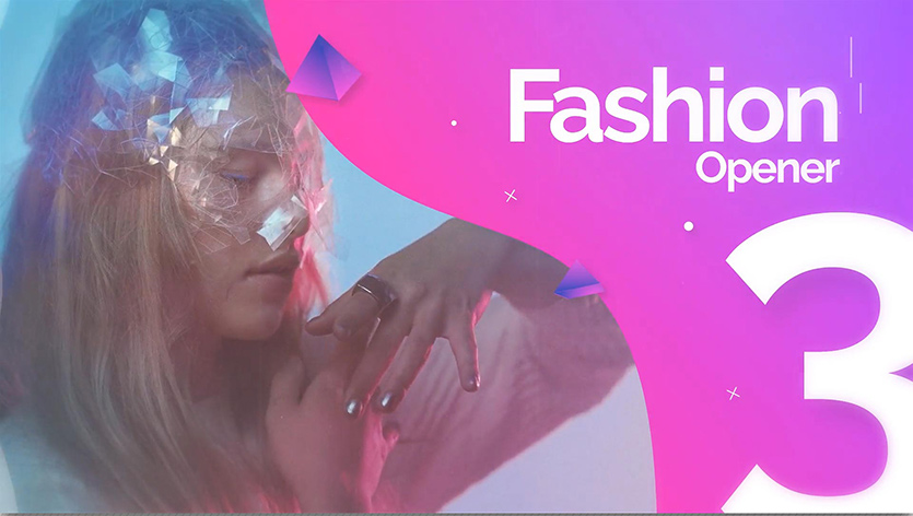 دانلود پروژه آماده افترافکت با موزیک : اسلایدشو و تیتراژ Fashion Waves Typography Opener