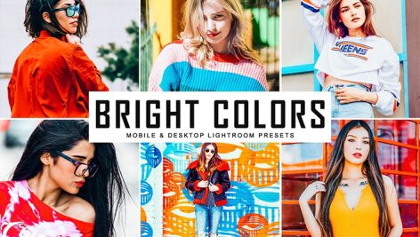 دانلود پریست لایت روم و Camera Raw و اکشن: Bright Colors Lightroom Presets