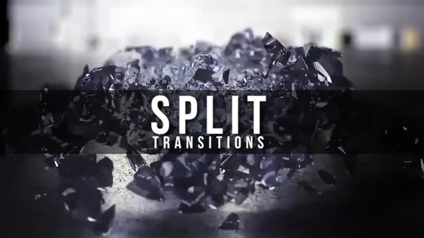 دانلود پکیج ترنزیشن حرفه ای پریمیر  motionarray Split Transitions Premiere Pro