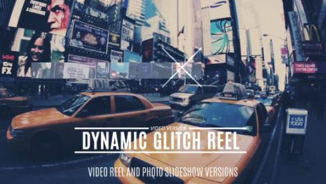 دانلود پروژه آماده افترافکت با موزیک : تیتراژ فیلم Dynamic Glitch Reel