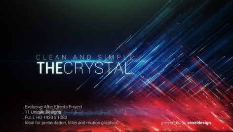 دانلود پروژه آماده تایتل افترافکت فوق حرفه ای The Crystal Titles