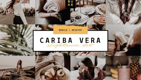 دانلود پریست رنگی لایت روم دسکتاپ و موبایل : Cariba Vera Lightroom Preset Pack