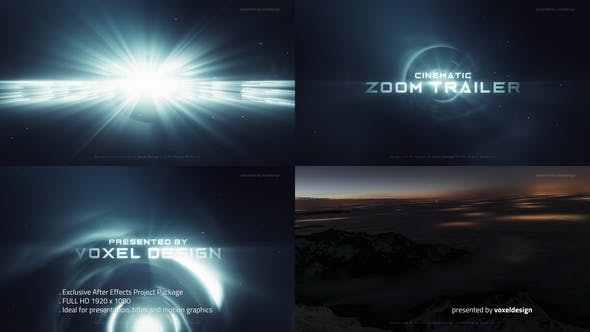 دانلود پروژه آماده افترافکت با موزیک وله و تیتراژ ZOOM Cinematic Trailer