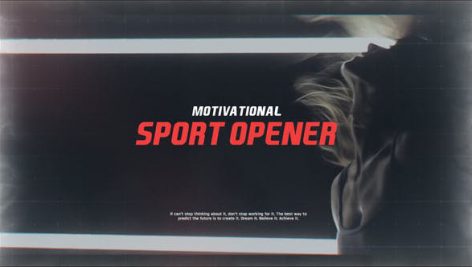 دانلود پروژه آماده افترافکت با موزیک : تیتراژ فیلم Motivational Sport Opener