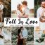 پریست لایت روم و Camera Raw و اکشن: Fall In Love Lightroom Presets Pack
