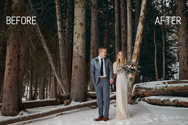 پریست لایت روم دسکتاپ و موبایل : تم زمستانی Winter Wedding Lightroom Presets