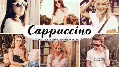 دانلود پریست لایت روم و Camera Raw و اکشن: Cappuccino Mobile Desktop Lightroom Presets