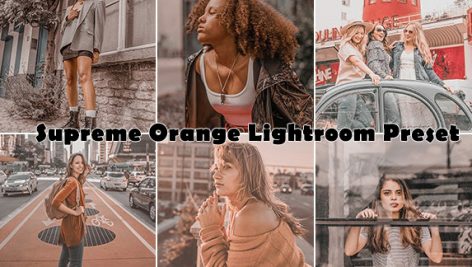پریست لایت روم دسکتاپ و موبایل : Supreme Orange Lightroom Preset