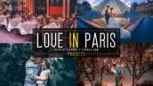 پریست لایت روم دسکتاپ و موبایل و کمرا راو : Love In Paris LR+DNG+ACR Presets
