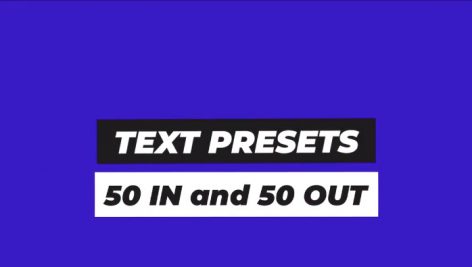 
                        دانلود پکیج ۵۰ عددی تایتل آماده پریمیر Text Animation Presets Pack