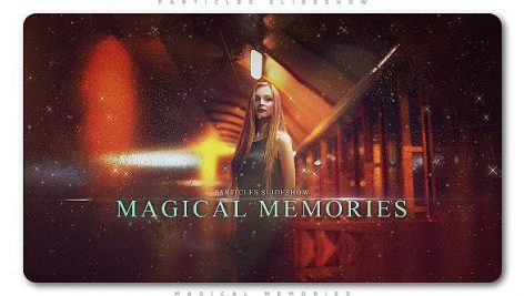 پروژه افترافکت با موزیک اسلایدشو افکت پارتیکل Particles Slideshow Magical Memories