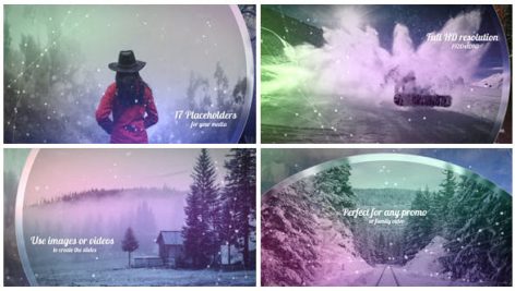 پروژه افترافکت با موزیک : اسلایدشو زمستانی Winter Slideshow