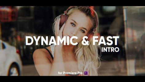 پروژه پریمیر با موزیک : تیتراژ سینمایی Dynamic Fast Intro for Premiere Pro