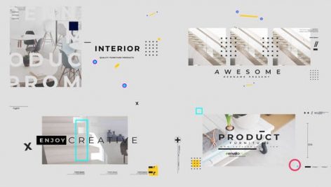 پروژه افترافکت با موزیک : معرفی لوازم منزل Visual Furniture Product Promo