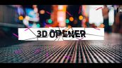 پروژه افترافکت با موزیک وله سه بعدی Stomp 3D Opener