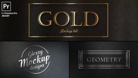 پروژه پریمیر با موزیک : لوگو طلایی و نقره ای Gold Titles Kit