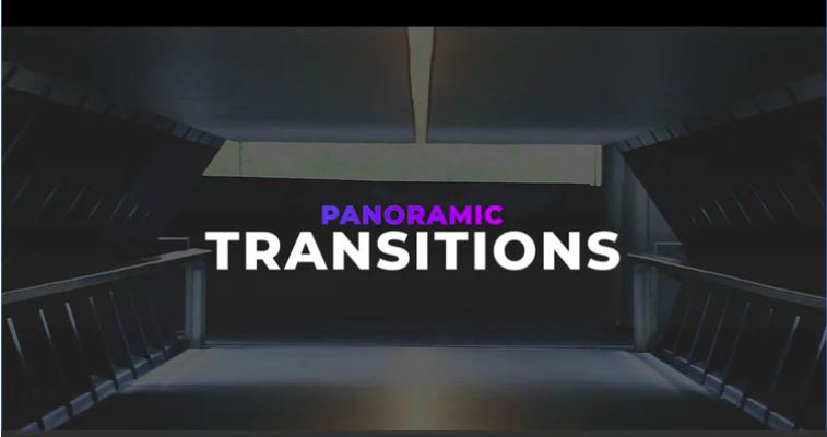 دانلود ترنزیشن پریمیر با افکت کشش فیلم Panoramic Transitions