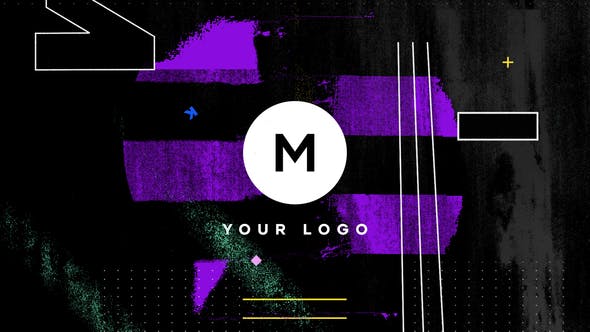 دانلود پروژه پریمیر  لوگو و آرم Grunge Distortion Logo