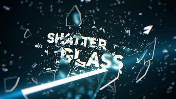 پروژه افترافکت رزولوشن 4K با موزیک وله شیشه شکسته Shatter Glass Trailer